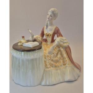 Royal Doulton - England, "meditation" Polychrome Porcelain