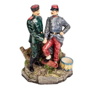 An Interesting Desk Set In The Memory Of French Russian Alliance