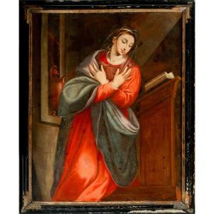 Scipione Pulzone (1554 - 1598), School Of The "virgin Of Sorrows", 17th Century