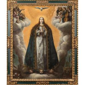 17th Century Mexican School - "annunciation".