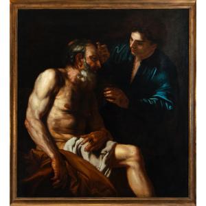 Italian School; Second Third Of The 17th Century. "the Healing Of Tobit."