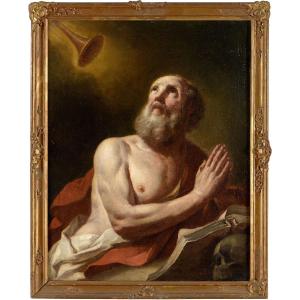 17th Century Flemish Master Saint Jerome.