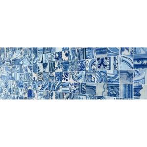 Tabletop, Portuguese Faience Panel (17th/18th Century)