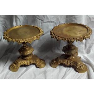 Pair Of Bronze Support