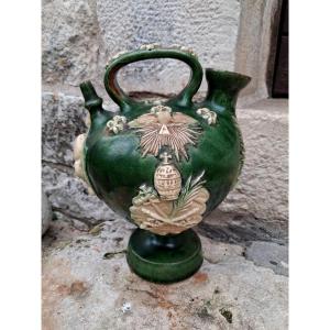 19th Century Goat Folk Art Fleur-de-lis