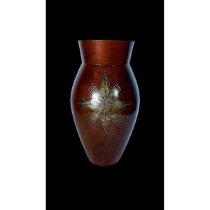Japanese Bronze Signed Bisui - Vase