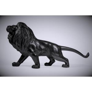 Japanese Bronze By Tsunemitsu 常光 (meiji 1868-1912) - Lion