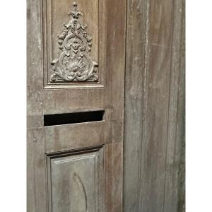 3 Carved Oak Panels