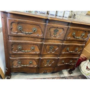 Louis XIV Style Chest Of Drawers In Oak