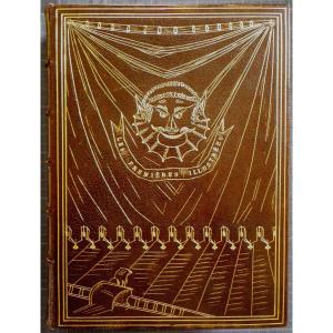 Unique Exemplary "les Premières Illustrées" + 15 Original Drawings + Smoked, Signed Binding