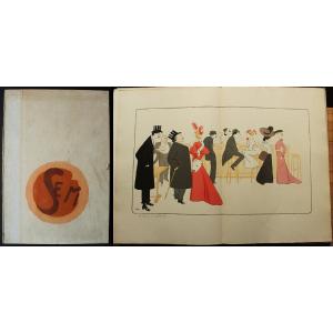 Sem (georges Goursat) Album Called Maxim's, 25 Original Lithographs Including 6 Double Plates