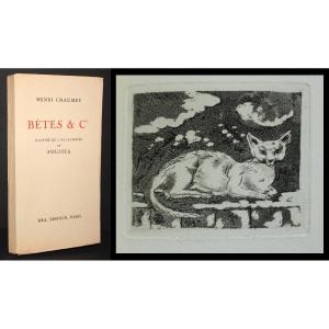 Tsuguharu Foujita: Henri Chaumet "bêtes & Cie" 25 Original Etchings - 350 Ex.