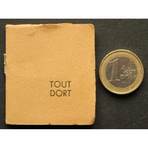 Tiny Miniature Book Ed. Pab William Bott "everything Sleeps" Translation Of Seuphor Drawn At 25 Copies