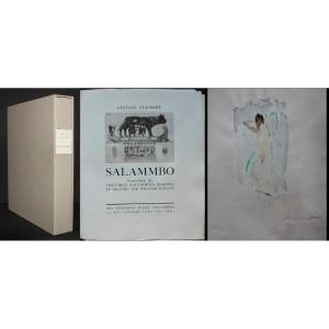 William Walcot Ill. Salammbô By Flaubert Devambez 1926 1/15 Japan + Suite + Original Watercolor