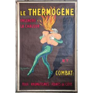 Leonetto Cappiello - "the Thermogene" Original Lithographic Poster 120 X 80 Cm