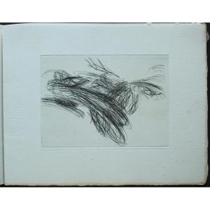 Jean Messagier "preparations For A Morning" By Jean-jacques Leveque Printed In 60 Copies. Number & Signed