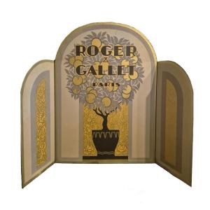 Rare Art Deco Roger & Gallet Tryptic Perfume Window Display
