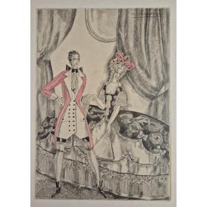 Sylvain Sauvage "dangerous Liaisons" 2 Volumes 1930, 1 Of 40 + Sequel + Watercolor