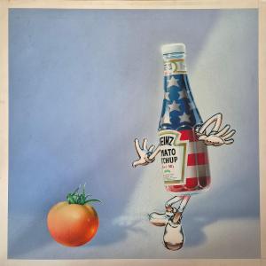 Heinz Ketchup Original Mockup Collage And Gouache Advertising Project For The Famous Brand