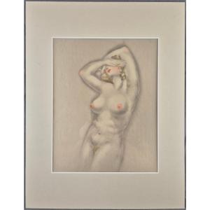 Louis Icart "heavy Breasts" Original Etching From "la Vie Des Seins" 1/60 Ex. On Japon