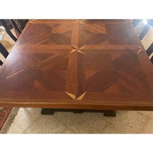 20th Century Mahogany Parquet Table