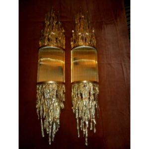 Pair Of Large Victor Boeltz Wall Lights