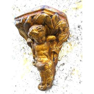 19th Century Gilded Plaster Wall Console