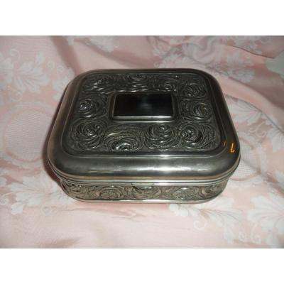 Silver Bronze Art Deco Gift Box