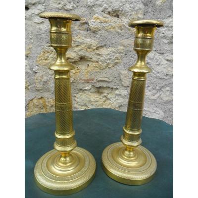 Pair Of Empire Candlesticks