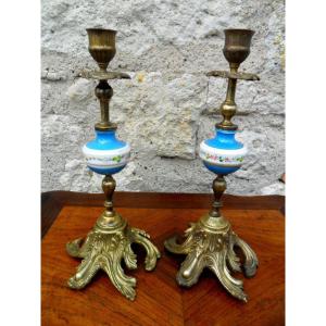 Pair Of Louis XV Style Candlesticks