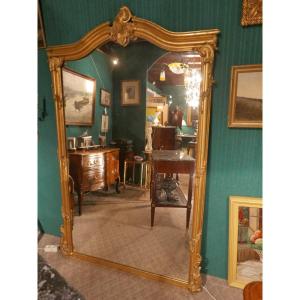 Large Louis XV Style Mirror, 19th Century N III