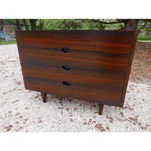 Joseph-andré Motte Chest Of Drawers In Rosewood, Circa 1960