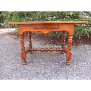 Louis XIV Walnut Desk Table