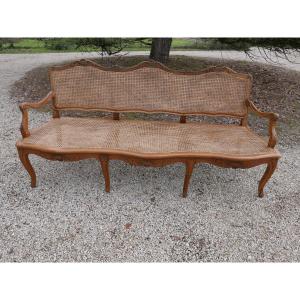 Louis XV Style Walnut Sofa, Early 19th Century