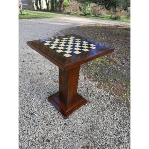 Art Deco Period Games Table In Solid Rosewood