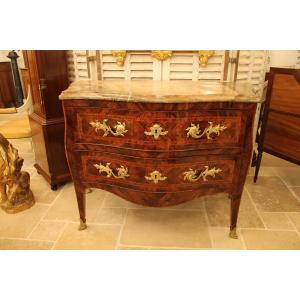 Chest Of Drawers Inlaid With Violet Wood, Neapolitan Work From The Eighteenth Century