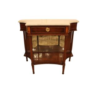 Louis XVI Console With Curved Sides, Bordeaux, End Of The 18th Century
