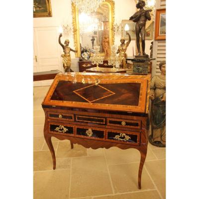 Inlaid Slope Desk, Work From Dauphiné, Louis XV Period