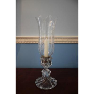 Baccarat Crystal Candle Holder