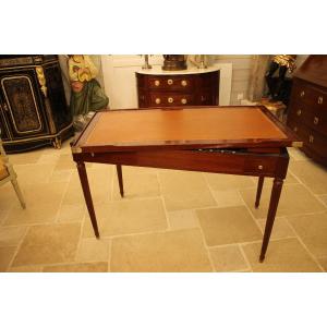 Table Tric Trac En Acajou, époque Louis XVI