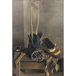 Jean-pierre Dulucq (1942-2019) - Still Life With Femur - Circa 1960 - Perpignan