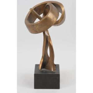 Bronze Sculpture – Monogram Hr – Dated 1974