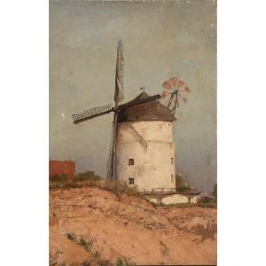 Oil On Canvas – Mill – Early 20th Century