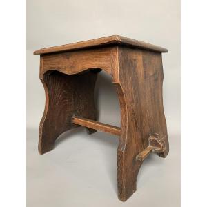 Art & Crafts Oak Stool – Circa 1900-1920