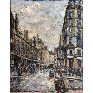 Fernand Laval (1886-1966) - Rue De Paris - School Of Paris