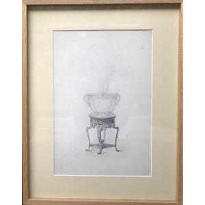 Watercolor Drawing Late 19th Century - Framed