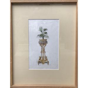 Watercolor Drawing Late 19th Century - Framed