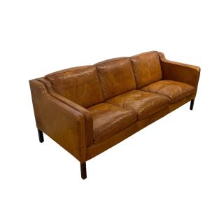 Børge Mogensen 3 Seater Sofa Original Leather 1963