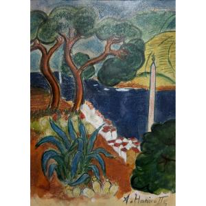 Augustin Hanicotte - Port Vendres - Watercolor