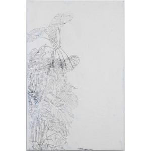 Sam Szafran - Philodendron 1974 - Drawing